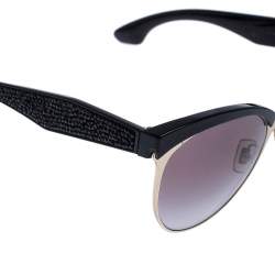 Miu Miu Black/Brown Gradient SMU 54Q Stardust Sunglasses 