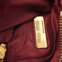 Miu Miu Red Leather Heart Coin Purse