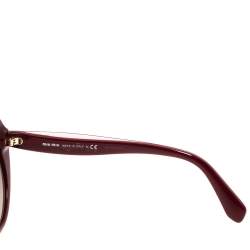 مملوكة مسبقًا Miu Miu Burgundy Gradient SMU 06T Cateye  Sunglasses