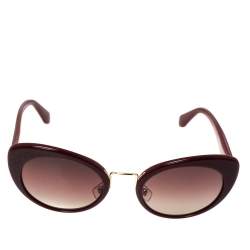 مملوكة مسبقًا Miu Miu Burgundy Gradient SMU 06T Cateye  Sunglasses