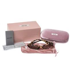 Miu Miu Light Brown Havana/Brown Gradient Smu09U Cat Eye Sunglasses 
