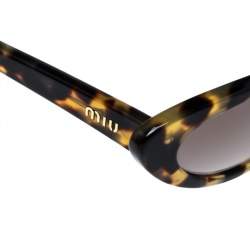 Miu Miu Light Brown Havana/Brown Gradient Smu09U Cat Eye Sunglasses 