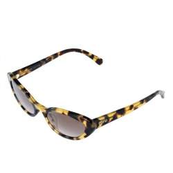 Miu Miu Light Brown Havana/Brown Gradient Smu09U Cat Eye Sunglasses 