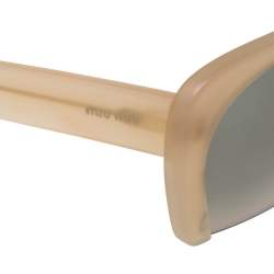 Miu Miu Sand /Green Gradient SMU06Q Rasoir Square Sunglasses