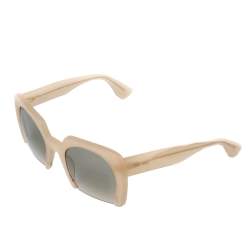Miu Miu Sand /Green Gradient SMU06Q Rasoir Square Sunglasses