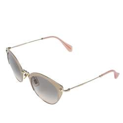 Miu Miu Pale Gold/ Bicolor Gradient SMU 53R Phantos Cat Eye Sunglasses