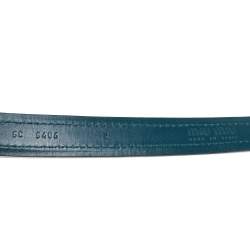 Miu Miu Green Leather Buckle Belt 75CM