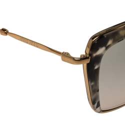 Miu Miu Gold Tone/Grey Tortoise Gradient SMU 52Q Cat Eye Sunglasses