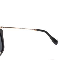 Miu Miu Gold/Black SMU 10N Cat Eye Sunglasses