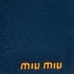 Miu Miu Blue Leather Phone Case