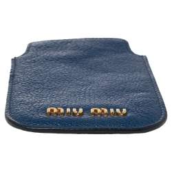 Miu Miu Blue Leather Phone Case