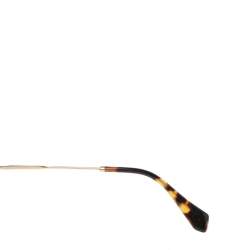 Miu Miu Brown Tortoise Acetate SMU08R Gradient Round Sunglasses