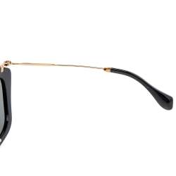 Miu Miu Gold/Black SMU 10N Cat Eye Sunglasses