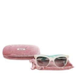 Miu Miu Green/Grey Gradient SMU10P Wayfarer Sunglasses