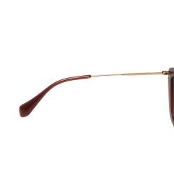 Miu Miu Gold Tone/Pink SMU 06O Cat Eye Gradient Sunglasses