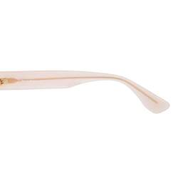 Miu Miu Beige Acetate SMU 07Q Half Rim Gradient Sunglasses