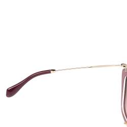 Miu Miu Purple Glittered Acetate SMU 10N Gradient Cat Eye Sunglasses