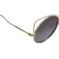 Pre Owned Miu Miu Pale Pink/Purple Gradient SMU51T Cat Eye Sunglasses 