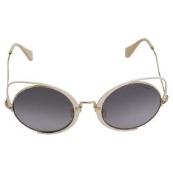 Pre Owned Miu Miu Pale Pink/Purple Gradient SMU51T Cat Eye Sunglasses 