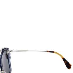 Miu Miu Blue / Grey SMU03S Embellished Square Sunglasses