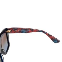 Miu Miu Blue/Red Gradient SMU01P Cat Eye Sunglasses