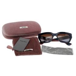 Miu Miu Blue/Red Gradient SMU01P Cat Eye Sunglasses