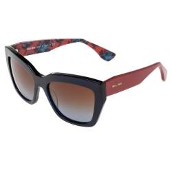 Miu Miu Blue/Red Gradient SMU01P Cat Eye Sunglasses