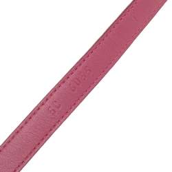 Miu Miu Pink Leather Waist Belt 75CM