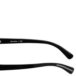 Miu Miu Black SMU02L Gradient Rectangle Sunglasses