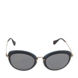 Miu Miu Two Tone/Grey Mirrored SMU 50R Cat-Eye Sunglasses