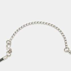 Marni Floral Motif Resin Silver Tone Metal Necklace