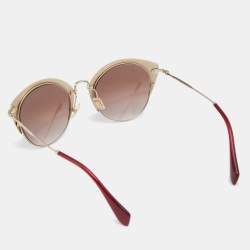 Miu Miu Brown/Burgundy Gradient SMU 53R Cat Eye Sunglasses