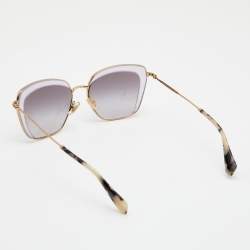Miu Miu Gold Tone/Lilac Gradient SMU 52Q Cat Eye Sunglasses