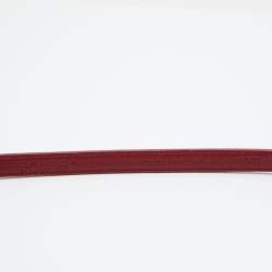 Miu Miu Red Leather Bow Buckle Belt 80 CM