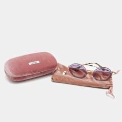 Miu Miu Purple Gradient Round Sunglasses