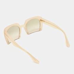 Miu Miu Sand/Green Gradient SMU06Q Rasoir Square Sunglasses