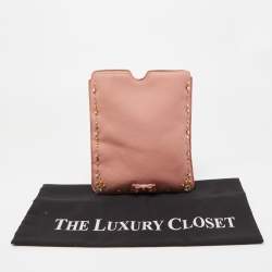Miu Miu Pink Leather Studded iPad Case