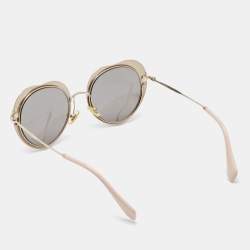 Miu Miu Red/Pink Gradient SMU54R Heart Frame Aviators Sunglasses