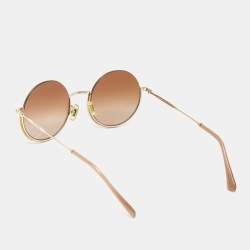 Miu Miu Gold/Orange gradient SMU69U Embellished Round Sunglasses