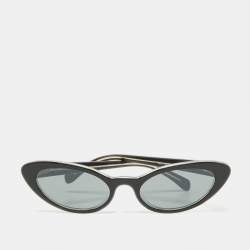 Miu Miu Black/Grey SMU09U Cat-Eye Sunglasses