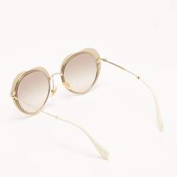 Miu Miu Brown Gradient SMU54R Heart Shaped Sunglasses