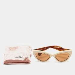 Miu Miu Brown SMU04Y Cat Eye Sunglasses