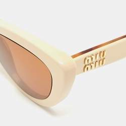 Miu Miu Brown SMU04Y Cat Eye Sunglasses