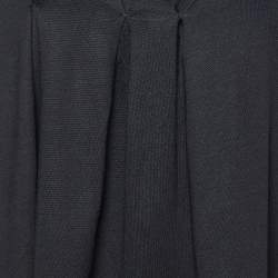 Miu Miu Black Silk Pleated Top S