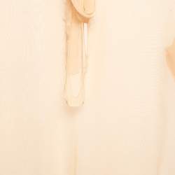 Miu Miu Beige Chiffon Sheer Blouse M