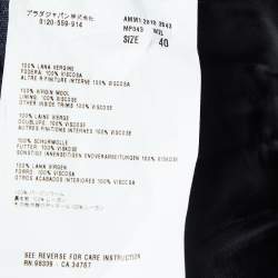 Miu Miu Navy Blue Wool Flared Shorts S