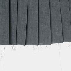 Miu Miu Grey Virgin Wool Pleated Mini Skirt M