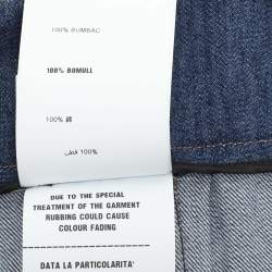 Miu Miu Blue Denim Button Front Midi Skirt M