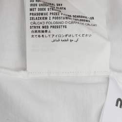 Pre Owned Miu Miu White Cotton Tales T-shirt XL