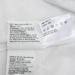 Pre Owned Miu Miu White Cotton Tales T-shirt XL